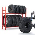 thumbnail image 4 of VONKY Metal Alloy Tire Rack For 1/10 SCX10 TRX4 Crawler RC Car Accessories RC Car Part Red, 4 of 6