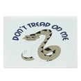 thumbnail image 1 of Dont Treat on Me Cutting Board, Dangerous Poisonous Snake with Rattle Words, Decorative Tempered Glass Cutting and Serving Board, in 3 Sizes, by Ambesonne, 1 of 2