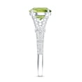 thumbnail image 3 of Rosec Jewels Natural Peridot Engagement Ring 2 Carat - AAA Grade - Split Shank Ring for Women - with Jewelry Box, 925 Sterling Silver, US 4.00, 3 of 8