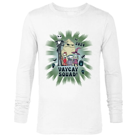 Disney Nightmare Before Christmas Family Vacay Squad 2024 - Long Sleeve T-Shirt for Men - Customized-White