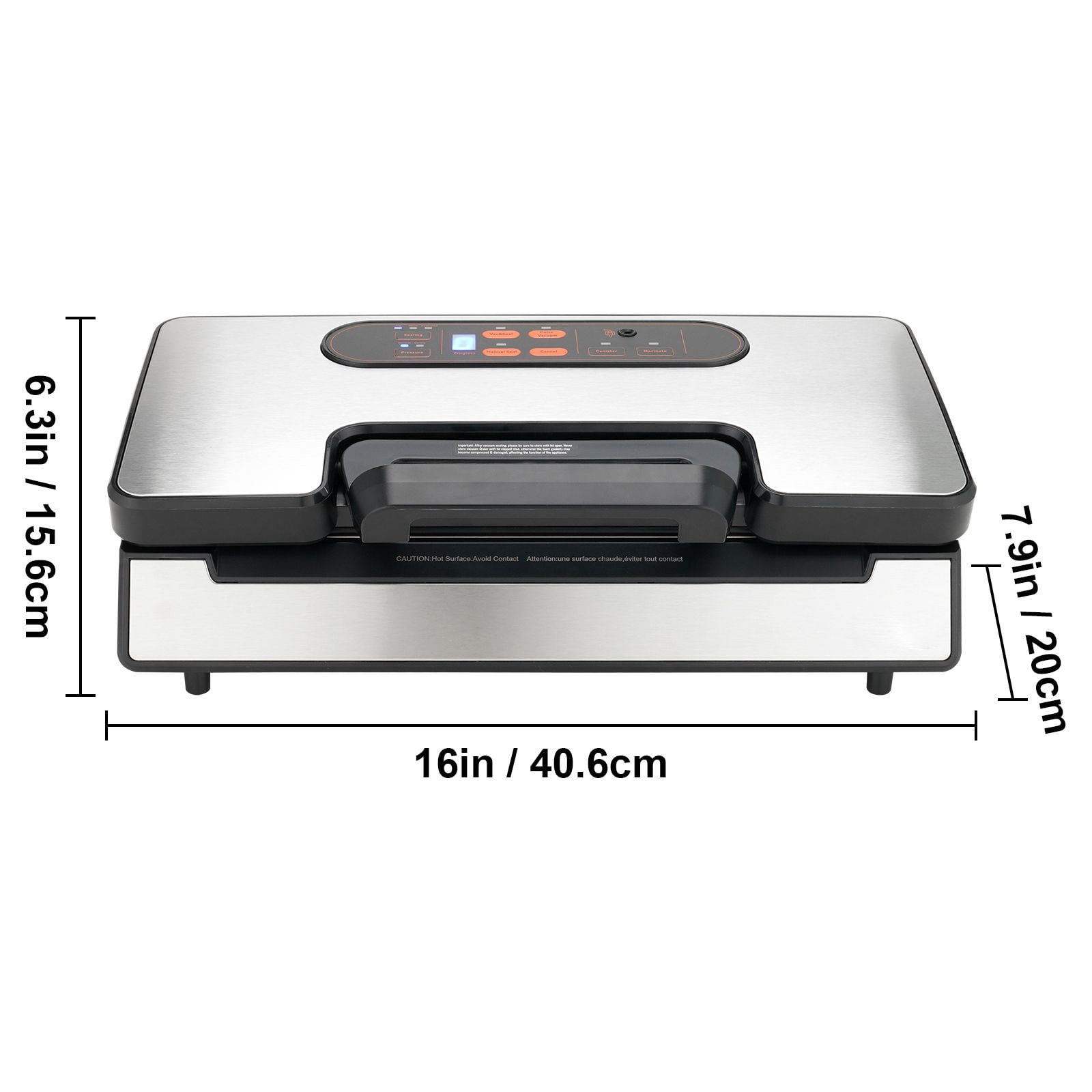 Vacuum Sealer Machine, 90Kpa 130W Powerful Dual Pump and Dual Sealing, Dry and Moist Food Storage, Automatic and Manual Air Sealing System with Built-in Cutter, with Seal Bag and External Hose