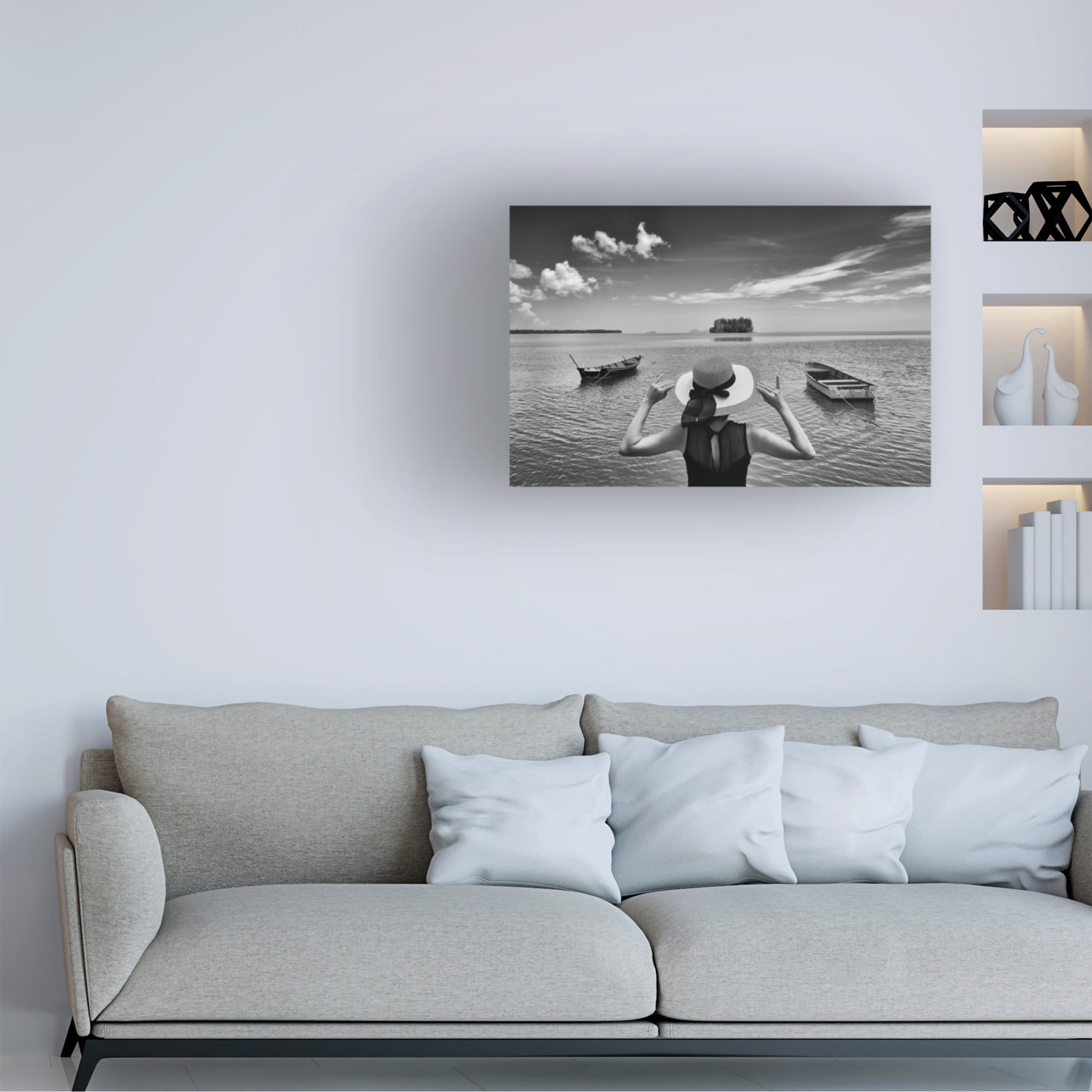 Trademark Fine Art Kieron Long Sea And Sky Canvas Wall Art