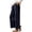 Navy, variant on Edvintorg Sweats for Women Loose Casual Elastic Waisted Wide Leg Jogger Solid Color Athletic Pant with Pocket Plus Size Women Clothing Black S-3XL