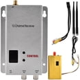 thumbnail image 1 of Transceptor de audio y vídeo inalámbrico de 1,2 G y 1,5 W para monitoreo CCTV. Kit de transmisor y receptor., 1 of 14