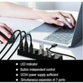 thumbnail image 5 of Hub USB 3.0, Multi 7 Puertos Multiprise USB con Interruptor Independiente, Hub USB 3.0 Alimentado, Puerto USB Múltiple para PC, Ordenador Portátil, MacBook, Mac Pro, Mac Mini, iMac, Surface Pro, 5 of 5