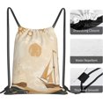 thumbnail image 4 of Drawstring Bags for Men Women, Lightweight Sport Gym Backpack for Sports Yoga Travel, 14x16 Inch, 4 of 5