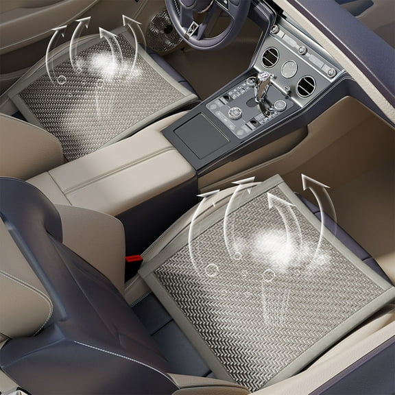 Gel Seat Cushions for Long Sitting- Extra Large & 2" Inch Ultra Thick- Office Chair Cushion for Pressure Relief, Sciatica, Hip & Back Pain- Car Seat, Wheelchair, Kayak Seat- Non-Slip Ties