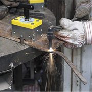 Magswitch MagSquare Magnetic Welding Square Base Clamp Holder for Welding Kit, Tools, Supplies and Accessories, Magnet Switch with On/Off Capabilities, yellow/Silver/Black, 1050 LBS