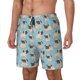 thumbnail image 1 of Fotbe Funny Cartoon Pugs Traje de Baño para Hombre – Shorts de Natación de Secado Rápido con Forro y Bolsillos-Medium, 1 of 6