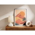 thumbnail image 2 of Minimalist Mountain Landscape Art Print Desert Sunset Poster Hajar Mountains Oman UAE Art, 2 of 3
