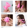 thumbnail image 5 of Rizador de cabello sin calor, 40 piezas, incluidos 20 rizadores de cabello grandes y 20 rulos de cabello pequeños para mujeres y niños, rulos suaves para el cabello durante la noche (rosa), 5 of 5