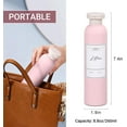 thumbnail image 3 of 8.8oz Travel Essentials Shampoo Bottles for Toiletries,Empty Plastic Squeeze Bottles with Flip Cap for Toiletries Travel Size Shampoo and Conditioner (3 pack, pink), 3 of 12