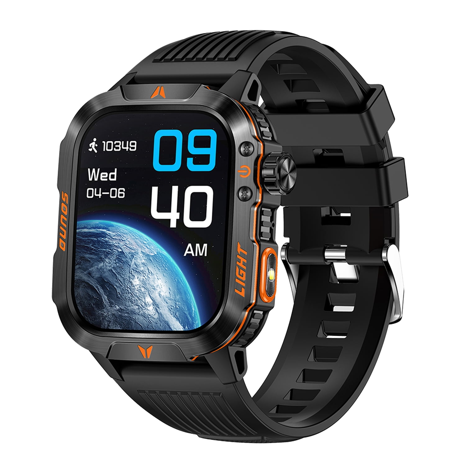 Supersonic XPLORE EDGE with 2-In. Color Touch Screen, Bluetooth, Heart Rate/Blood Pressure/Blood Oxygen/Sleep/Activity, and IP67 Water-Resistant