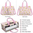 thumbnail image 2 of Daisy Canvas Tote Bag for Women with Compartments, Large Cute Floral Teacher Student Shoulder Bag Nurse Purses Crossbody Bags Work Laptop Book Bag Satchels Handbags, 2 of 6