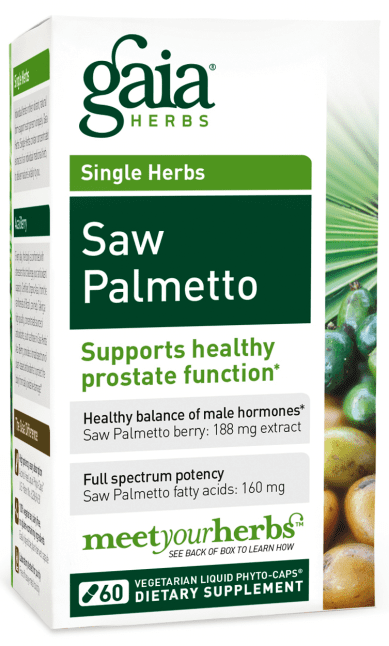 Gaia Herbs Single Herbs Saw Palmetto 60 Vegetarian Liquid Phyto-Caps