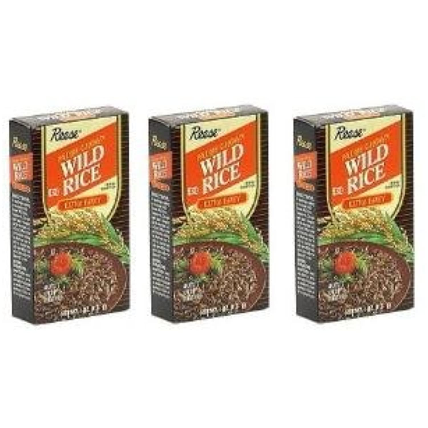 Reese Wild Rice Paddy Grown Pack Of 3 4Ounce Boxes (12 Ounces Total