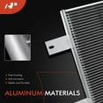 thumbnail image 2 of A-Premium Air Conditioning A/C Condenser Compatible with Dodge Ram 2500, Ram 3500, 2007-2009, 5.9L 6.7L Diesel, Replace# 55057095AA, 55056694AA, 2 of 8