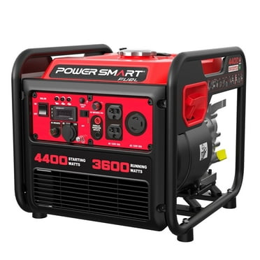 PowerSmart 4400-Watt Gas Fuel Powered Inverter Generator Portable Open Frame Outdoor Camping Backup