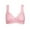 Watermelon Red, variant on purcolt Front Closure Double Support Wireless Bra, Lace Bra with Stay-in-Place Straps, Full-Coverage Wire-Free Lightly Lined Comfort Bralette for Everyday Wear