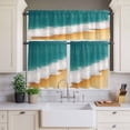 thumbnail image 2 of Solid Color Curtain Valances Set Gray Kitchen Curtains 24&nbsp;inch Length Rod Pocket Valance and Tiers 3 Piece Set Small Bedroom Bathroom Laundry Decor, 2 of 9