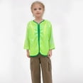 thumbnail image 3 of HUANBAI Girls Shiny Sequin Jacket Long Sleeve Lightweight Jackets Coat Club Party Tops 5-6 Years, 3 of 4
