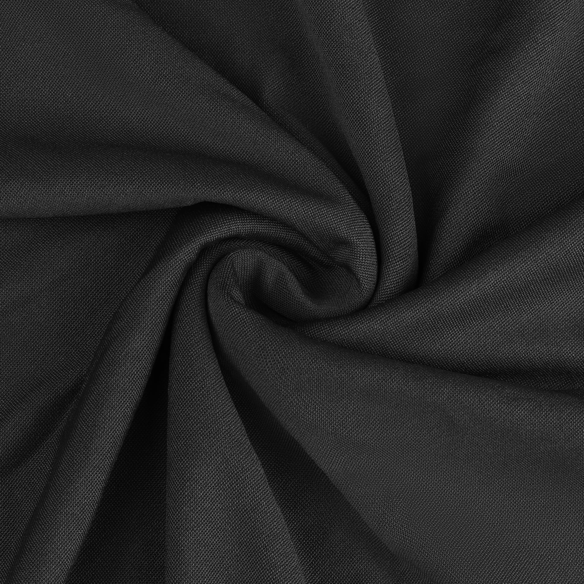 Unique Bargains Spandex Tablecloth 1 Pack Table Cover for 4 Foot Table Black 8FT