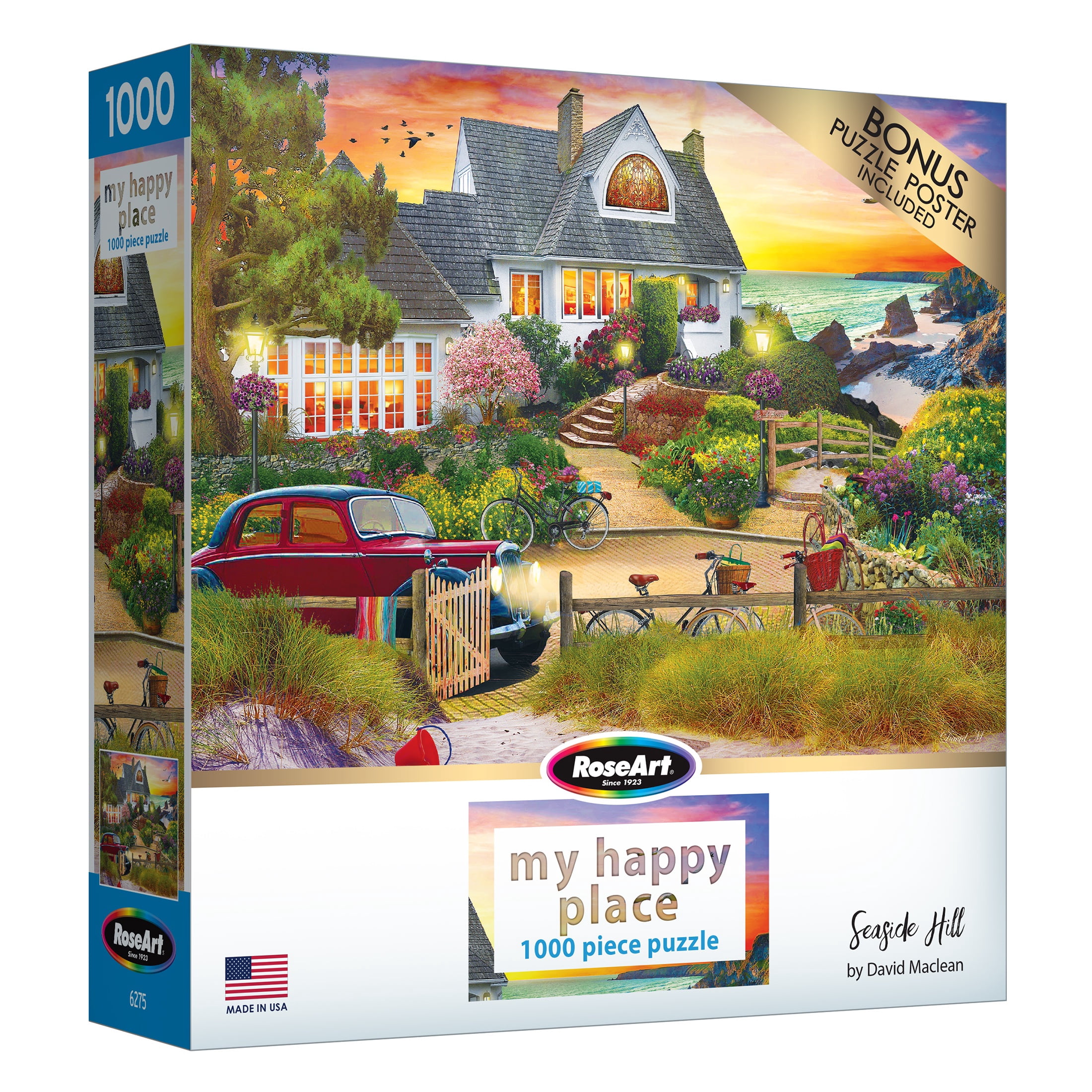 RoseArt My Happy Place 1000PC - Seaside Hill