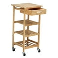 thumbnail image 5 of Oceanstar BKC1378 Oceanstar Bamboo Kitchen Trolley, 5 of 5