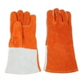 thumbnail image 4 of 35mm Work Protection Cow Leather Welding Gloves Fireproof Safety Protection Equipment(Thick), 4 of 8