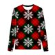 thumbnail image 4 of Conjuntos de blusas y camisas de cuello redondo y manga larga con estampado navideño para niños Camisa de manga larga con cuello redondo y cintura elástica Pantalones largos Conjunto de traje de casa, 4 of 6
