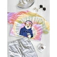thumbnail image 3 of Young Girl Polar Bear Design Tie Dye Spiral Women -Image by Shutterstock, Female Small, 3 of 4
