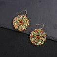 thumbnail image 6 of Colorful Summer Beaded Earrings For Women Crystals Glass Bead Dangle Drop Bohemia Earrings Statement Earrings For Women, 6 of 6