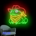 thumbnail image 2 of Handmadetneonsign Cowboy Frog Neon Sign, Western Toad Led Sign, Western Frog Tod Wall Art, Animal Home Wall Decor 81352, 2 of 5