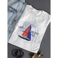 thumbnail image 3 of Let's Go Sailing Shaped T-Shirt Women -Image by Shutterstock, Female Medium, 3 of 4