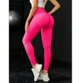 thumbnail image 2 of Kopltyrfg Scrunch Butt Lifting Leggings for Women Gym Seamless Workout Compression Leggings Tummy Control Butt Lift Yoga Pants Hot Pink M, 2 of 7