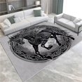 thumbnail image 1 of Celtic Style Area Rug Line Art Horse 5x8ft Non-Slip Carpet, Printed Pattern Carpet for Living Dining Room Dorm Room Bedroom Home DéCor Washable Rugs, 1 of 8