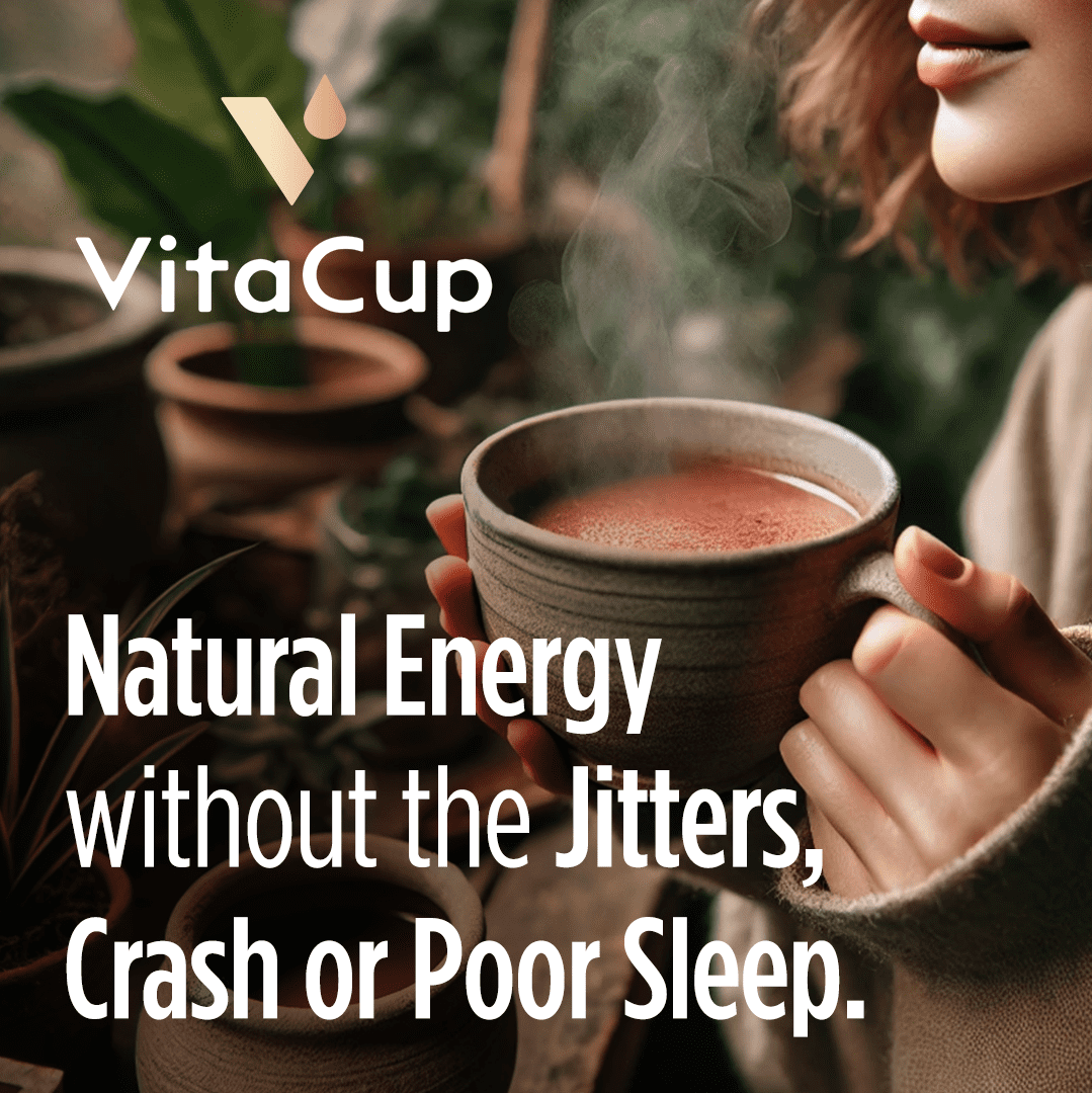 VitaCup Mushroom Coffee Alternative Instant Drink Mix, 30 Servings