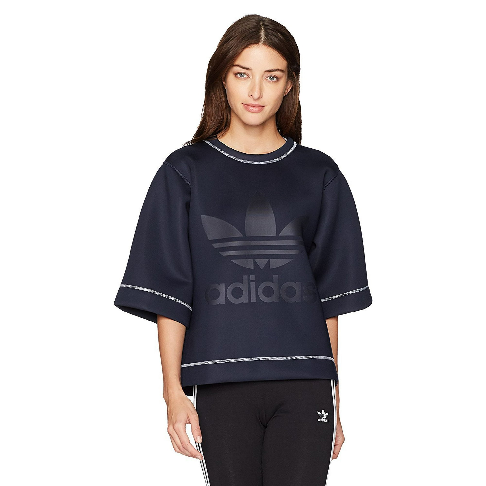 adidas Originals Women s Sweatshirt Legend Ink Wonder Pink S Walmart