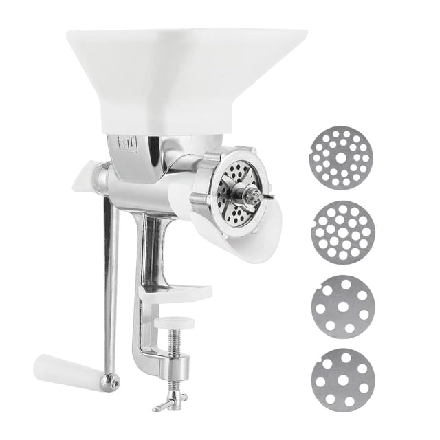 Máquina manual para hacer croquetas de comida para mascotas, máquina portátil de acero inoxidable para molinillo de croquetas con clip para conejos,