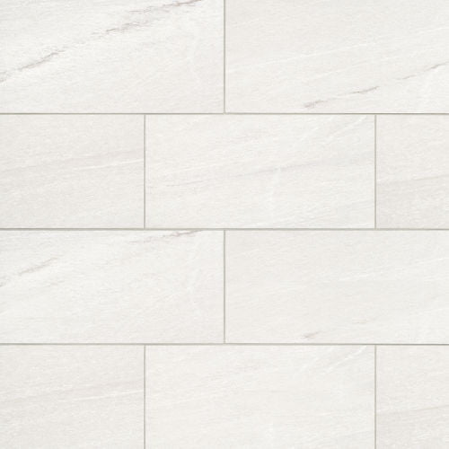 Nova White Large Rectangular Porcelain Outdoor Tile
