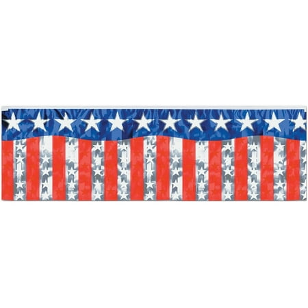 Stars and Stripes Fringe Banner Halloween Decoration