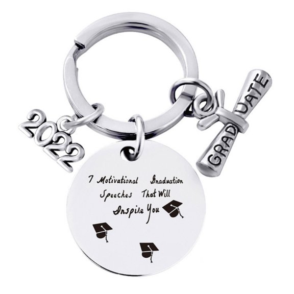 Graduation Gifts Keychain for Class of Graduate pendant Inspirational Gift Round Keychain Pendant