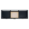 thumbnail image 7 of ARIEL Cambridge 66 Inch Double Rectangle Sink Bathroom Vanity With Carrara White Quartz Countertop 1.5 Edge In Midnight Blue, 7 of 7