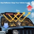 thumbnail image 4 of HUIACONG Wolf Camo Windshield Sunshade, Sun Visor for UV Rays & Heat Protection, Suitable for Wrangler, Compass, Gladiator & Renegade , for Jeep Wrangler | X-Small - 60x21 inches, 4 of 6