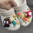thumbnail image 5 of Juego de flores de zapatos de Super Mario DIY Lugui Yoshi figura hebilla de zapatos para niños desmontable Anime periférico zapato hebilla decorativa juguete regalo, 5 of 5