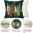 thumbnail image 6 of Christmas Pillow Covers 20x20 Inch Set of 2 Christmas Tree Decorative Green Throw Pillows Winter Christmas Decor for Home Couch TH-50B20, 6 of 6