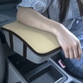 thumbnail image 2 of FH Group Faux Leather Center Console Armrest Cushion, Luxury Seat Box Cover Protector for Most Cars, Trucks, and SUVs -  Beige, 2 of 7
