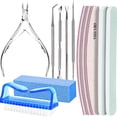 thumbnail image 3 of TOYAN 12-piece manicure and nail removal tool set, polishing strip, dead skin shears, nail polisher, nail picker, polishing set, 3 of 5