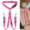 thumbnail image 4 of Double Dog Seat Belt â Adjustable Pet Car Headrest Traction Rope with Reflective Stitching, Non- Bungee for Dogs (Nylon, Vet-Approved), 4 of 4