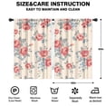 thumbnail image 2 of Blackout Kids Curtains,Pioneer Flower Floral Print Pattern Childrens Insulated Curtains Set Of 2,Bedroom Essentials,Toddler Room Decor 42"x63", 2 of 5